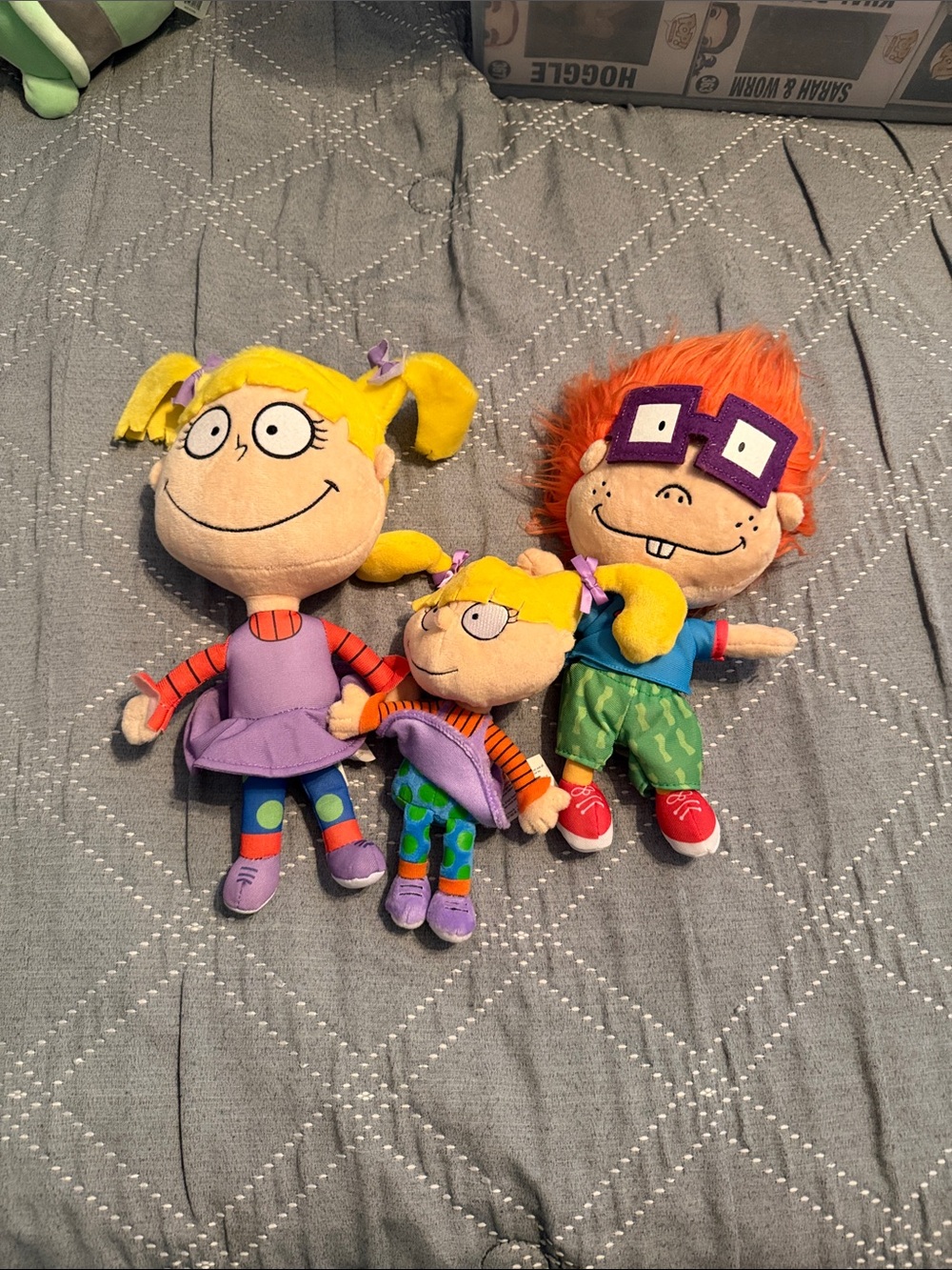 Nickelodeon Rugrats Plush Trio - Yellow, Orange & Purple Characters